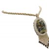 Collar de shakira en trenza con pendiente
