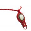 Collar rojo con pendiente